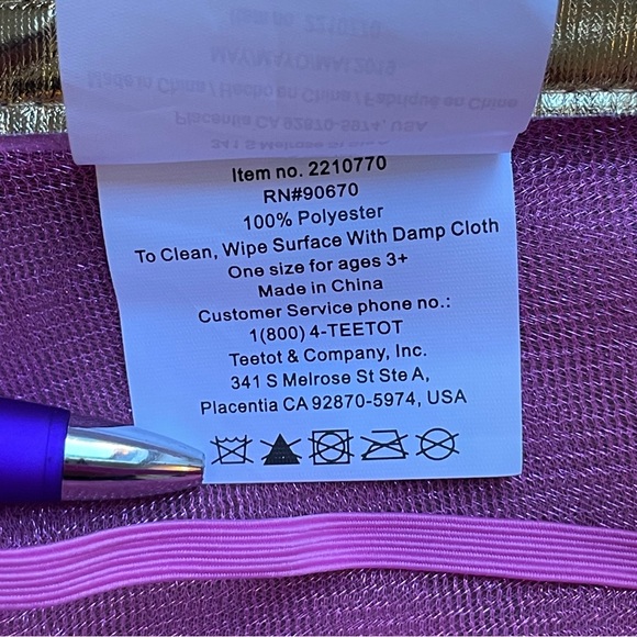 Teetot & Co Girls Pink Tulle Princess Fairy 2-piece Costume size 7/8 years - Picture 6 of 13